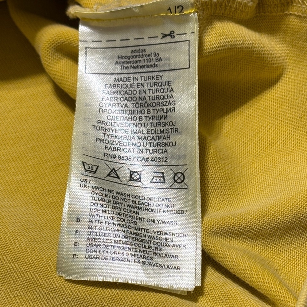 Daniel Patrick Oversized Adidas Yellow Graphic Sh… - image 8